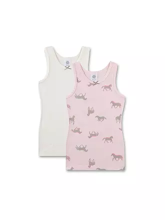 SANETTA | Camiseta interior para niña, paquete de 2, rosa | 